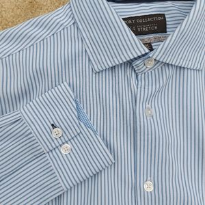 Blue Pinstripe Shirt